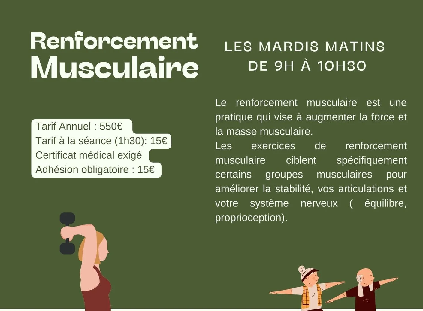 Lire la suite à propos de l’article Renforcement musculaire