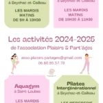 Nos activités pour la saison 2024-2025